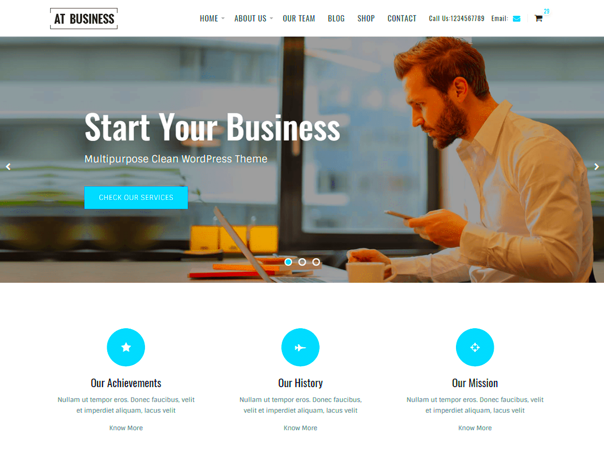 Download 35 Business WordPress Template