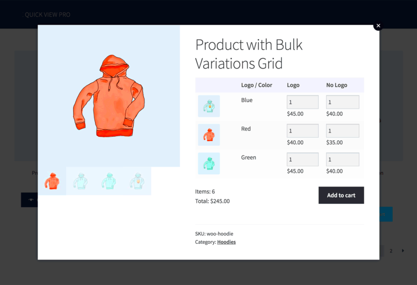 WooCommerce Variations Table 2 Ways to List Product Variations