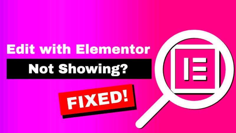 How to Fix Edit with Elementor Button Not Showing  PluginsForWP