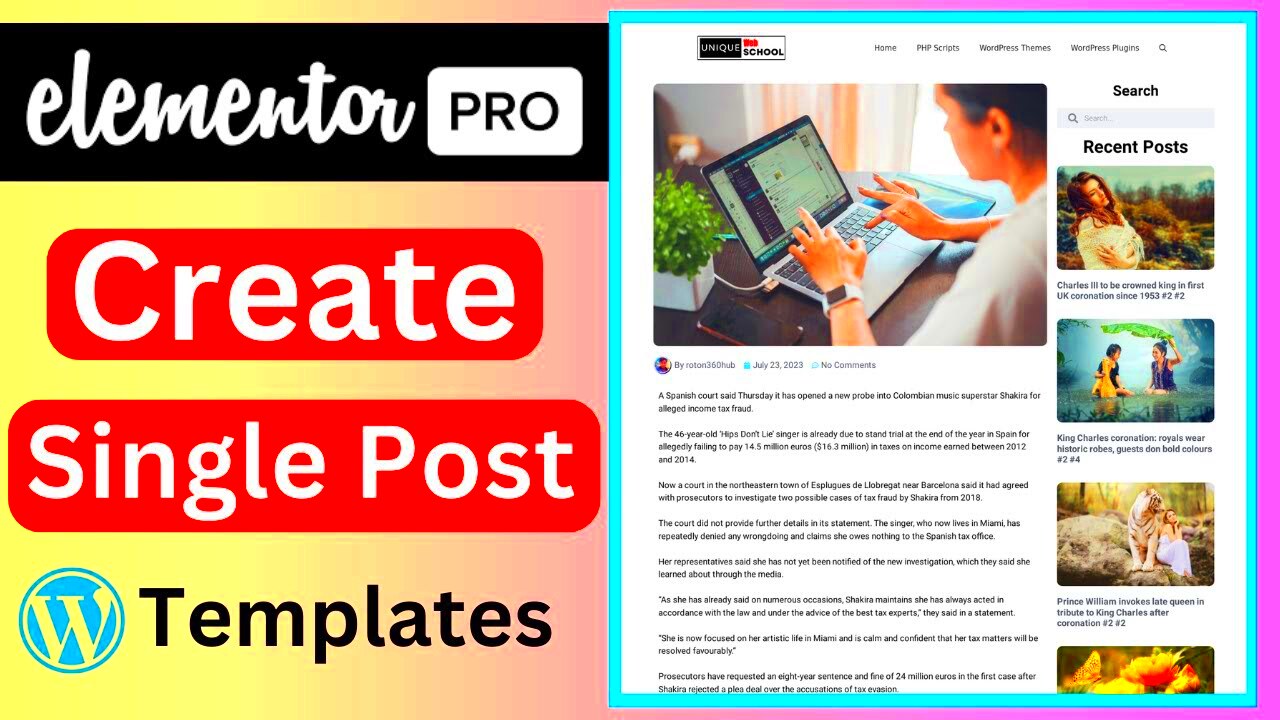 How to Create Custom Single Post Templates in Elementor Pro  YouTube