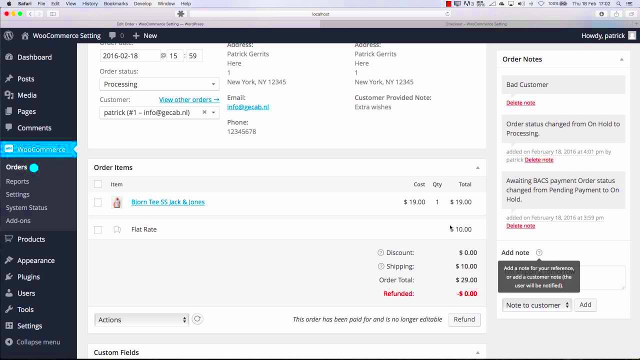 Woocommerce Purchase Order Management  Woocommerce Orders Management 