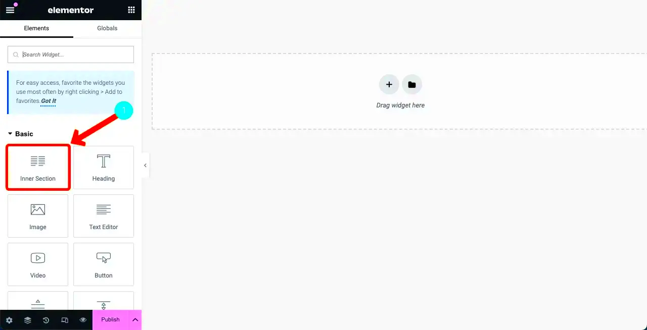 How To Fix Elementor Inner Section Widget Missing