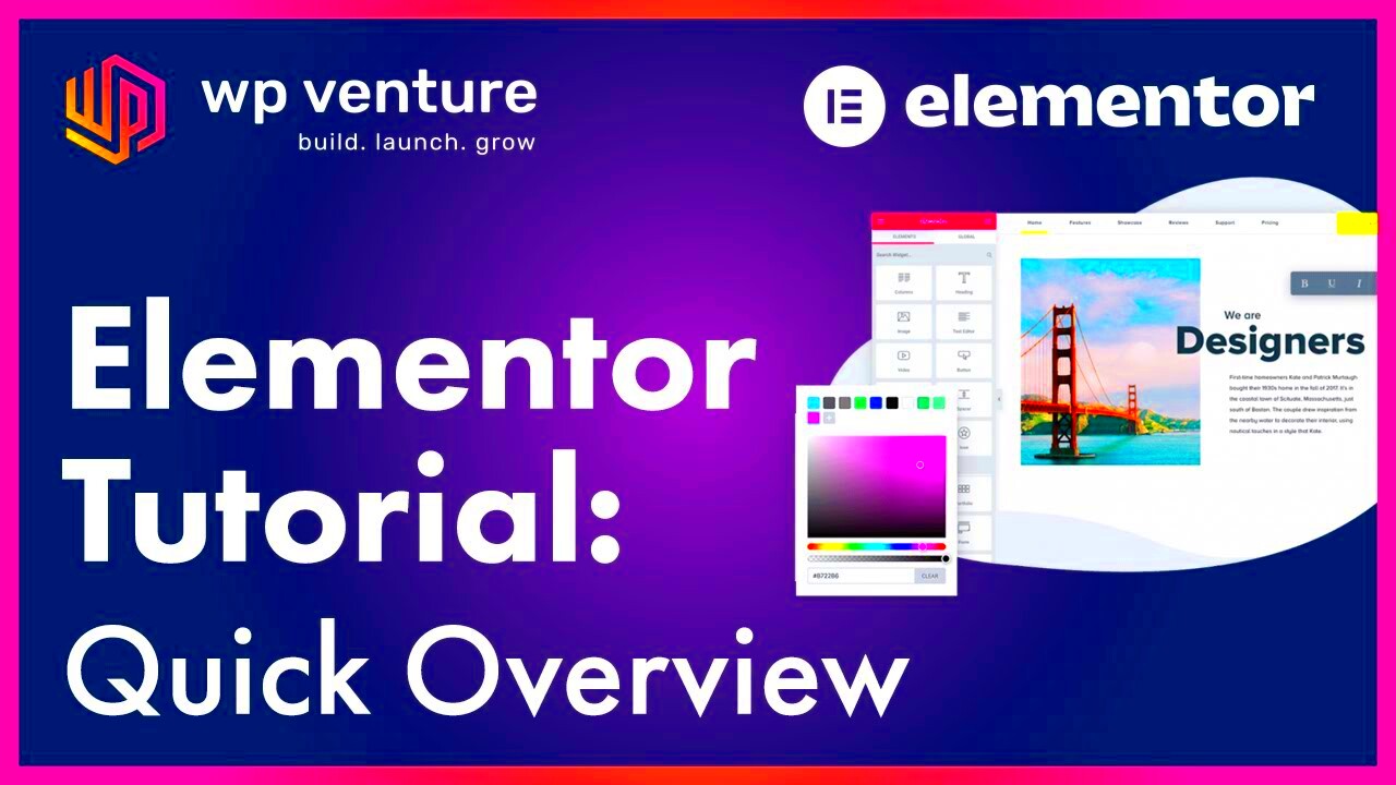 Elementor Tutorial  Elementor Pro For WordPress Quick Basics 