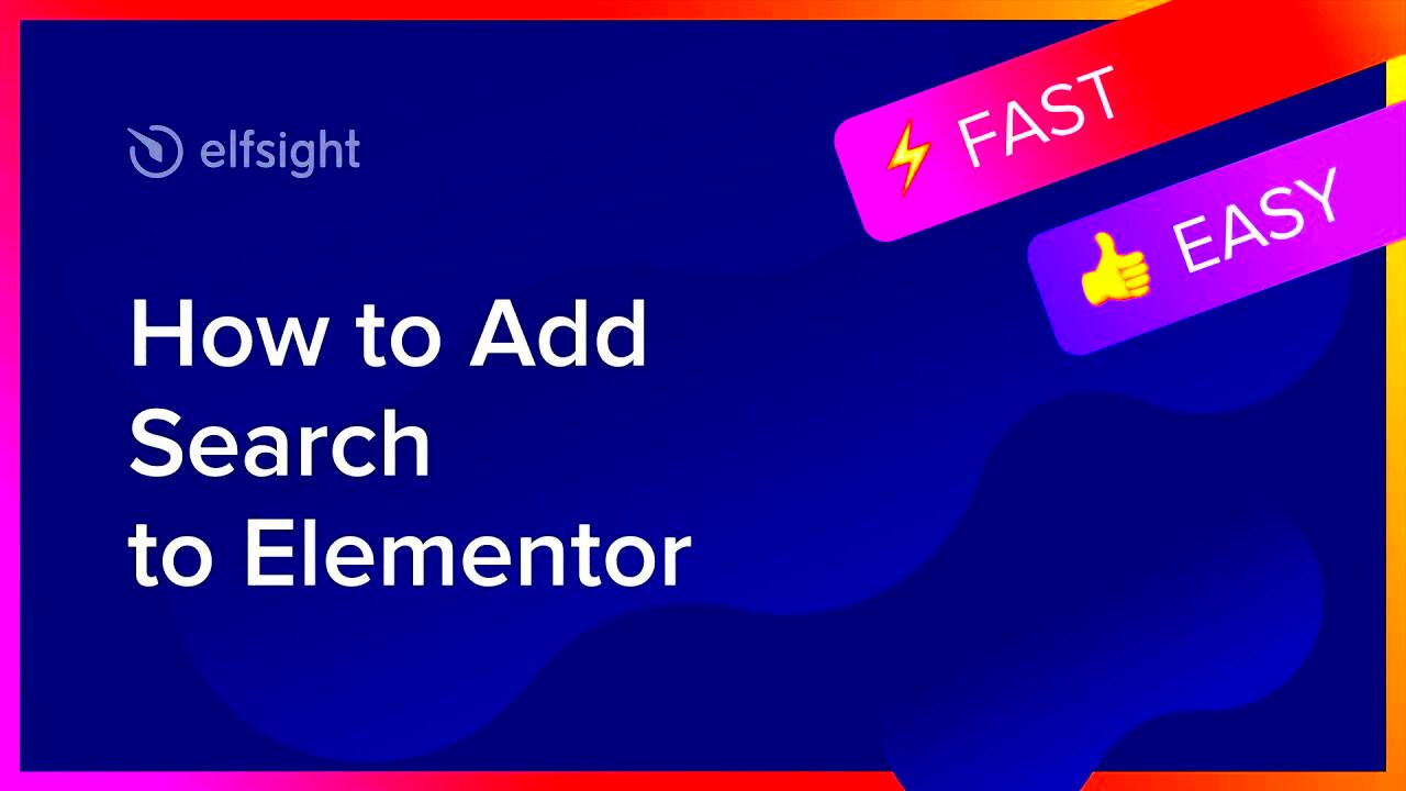 How to Add Search Widget to Elementor  YouTube