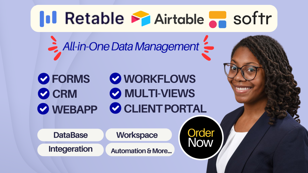 I Will Be Your Reliable Airtable Database Automation and Integration Expert for Softr Web Apps and Smartsuite