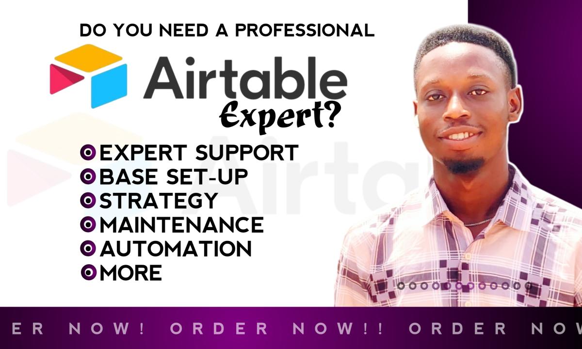 I Will Be Your Airtable Database, Automate Your Tasks, and Integrate Your Apps