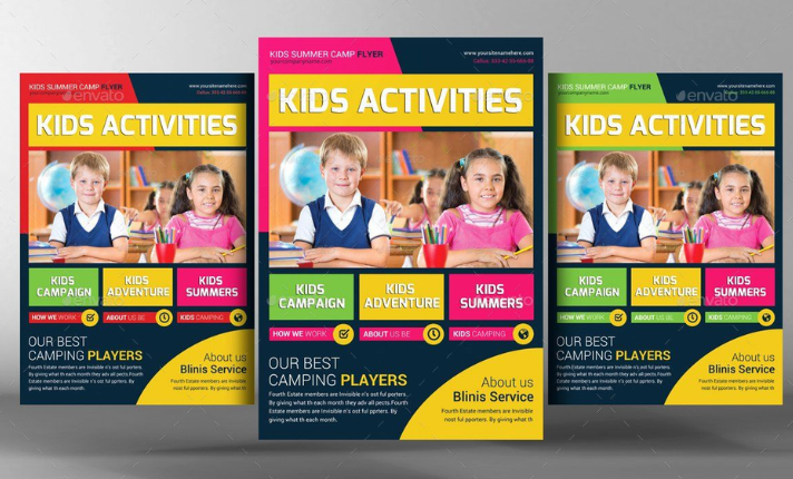 I Will Design Flyer for School Kids Education Summer Camp, Child Care, Daycare, and Preschool