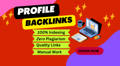 Create 50 High-Quality SEO Profile Backlinks by Hand to Elevate Your Website’s Ranking for Just $5