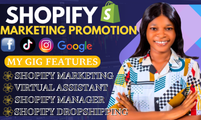 I Will Do Shopify Marketing, Shopify Virtual Assistance, and Shopify Store Management