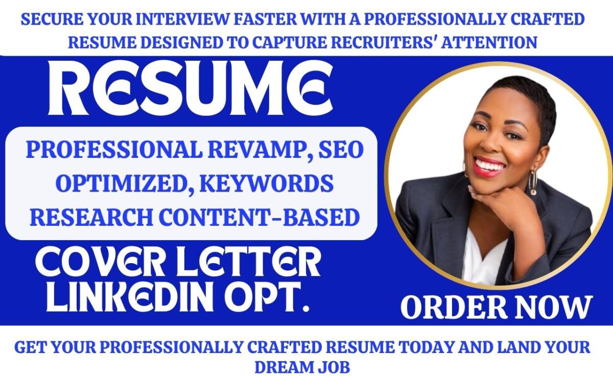 I Will Craft a Compelling CV, Resume, Cover Letter, and Optimize Your LinkedIn Profile