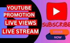 I Will Promote Your YouTube Live Stream Video, Live Promotion