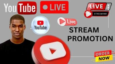 I Will Promote Your YouTube Live Stream Video, Live Promotion