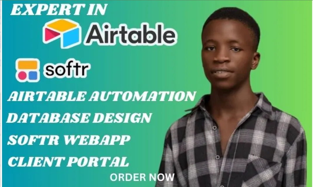 I Will Set Up Airtable, Airtable Database, Automation, Softr Web App, and Client Portal