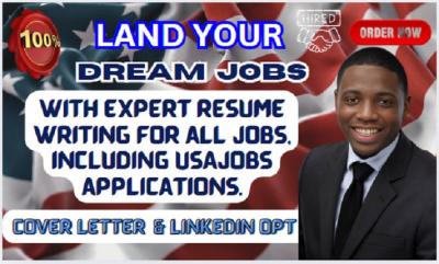 I Will Create ATS-Optimized Professional Resumes, Cover Letters, and LinkedIn Profiles