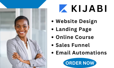 I will set up kijabi online course, kijabi website design, kijabi sales funnel