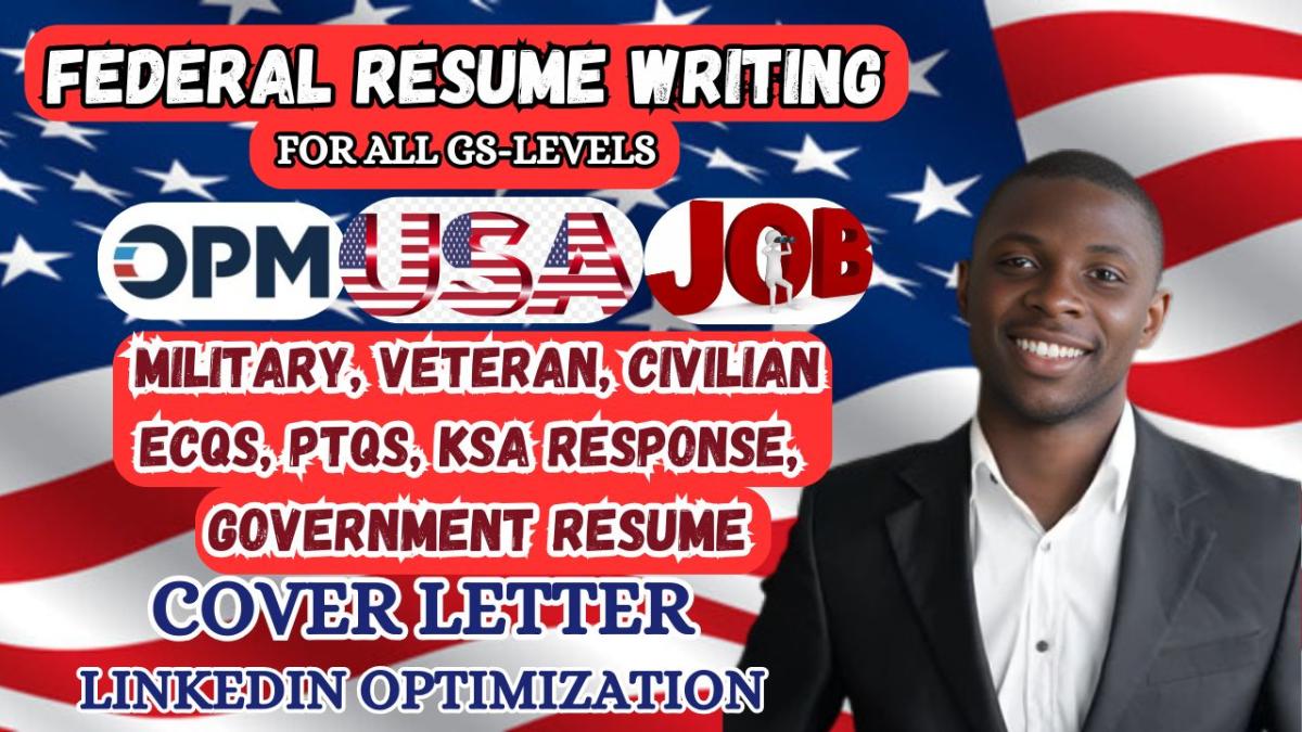 I Will Create a Federal Resume for USAJobs, Including Professional ECQs, MTQs, and PTQs