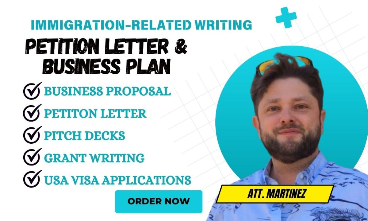 I Will Create a Petition Letter and Business Plan for EB2 NIW & USA Visa Applications