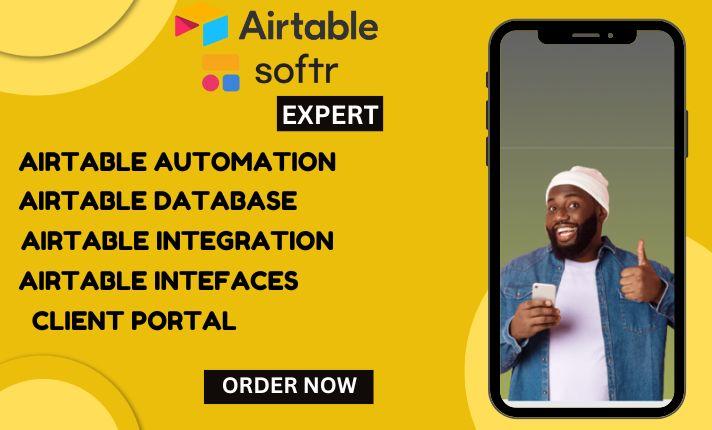 I Will Build Airtable, Automate Processes, Optimize Your Softr Website, and Create a Powerful Database