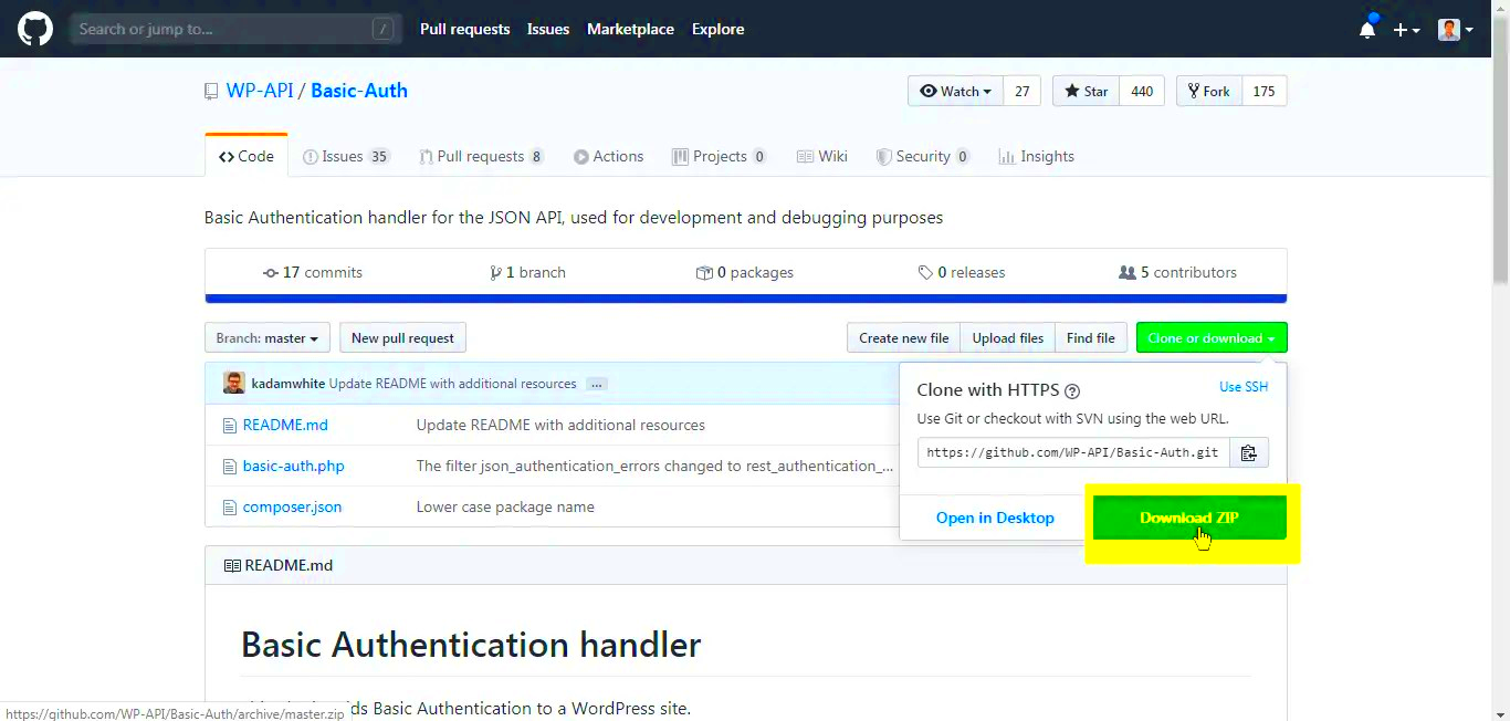 Basic Authentication for WordPress Rest API