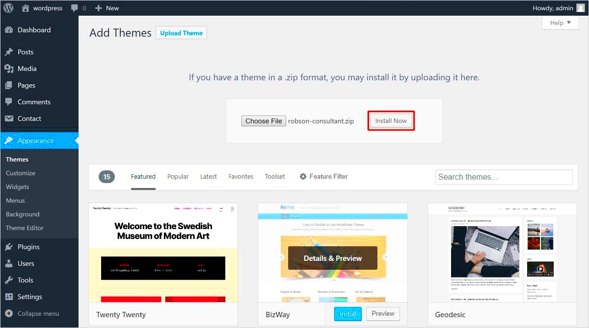 How Create Template In WordPress