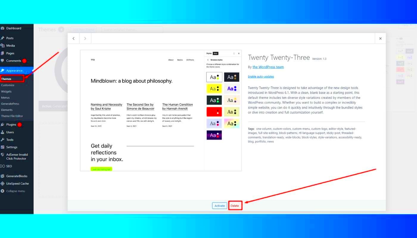 How to Delete Themes in WordPress A StepbyStep Guide
