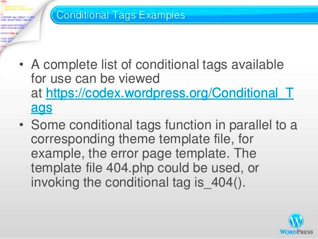 Demystifying WordPress Conditional Tags
