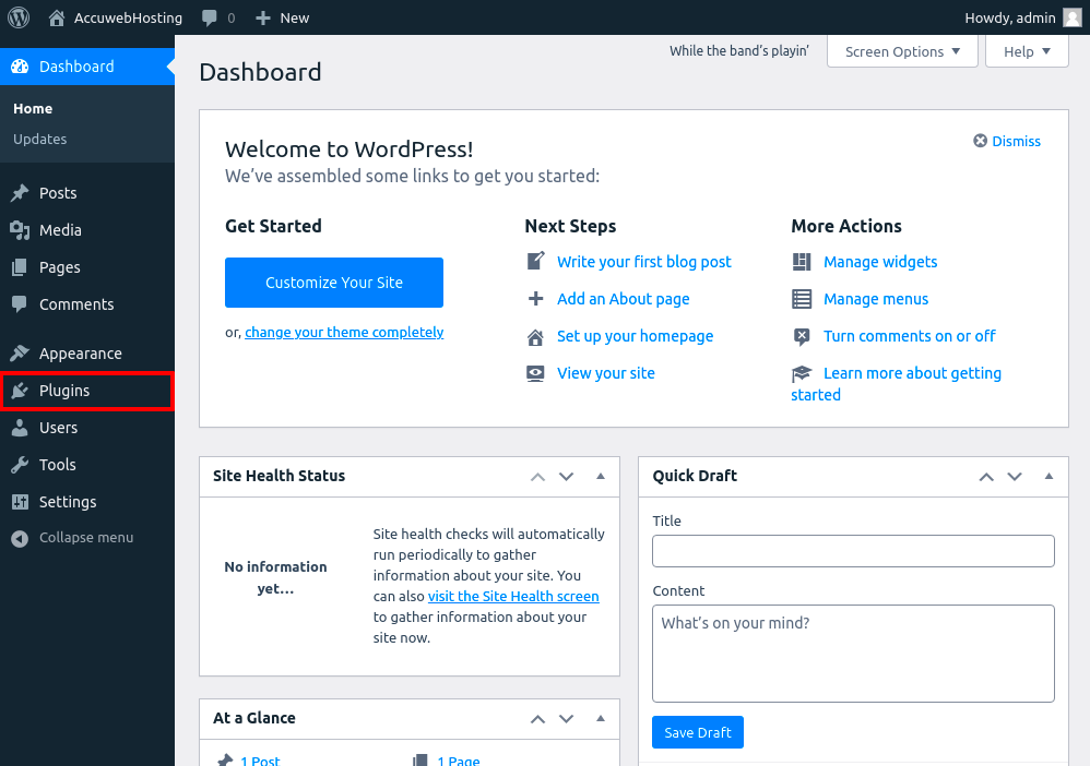 Disable WordPress themesplugins  AccuWeb Hosting