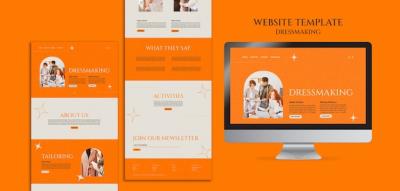 Dressmaking Students Website Template – Free Download