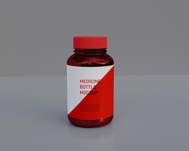 Supplement Bottle Mockup – Free Stock Photo for Download