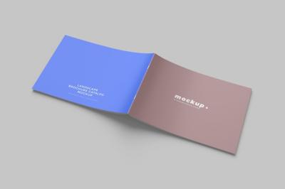 Landscape Brochure Mockups Isolated – Download Free Stock Photo