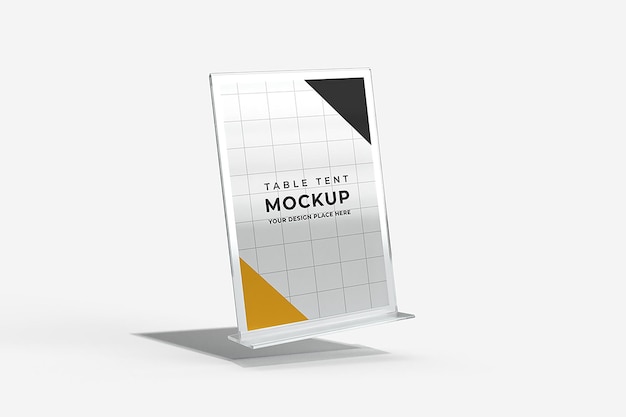 Acrylic Table Tent Mockup – Free to Download Premium Quality Stock Photo