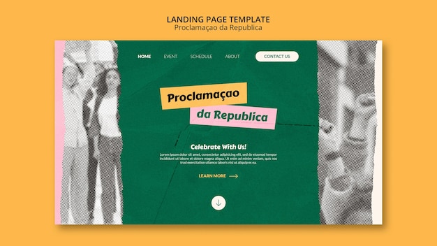 Brazil Independence Day Flat Design Template – Free Download