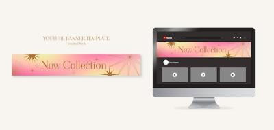 Celestial YouTube Banner PSD Template – Free Download