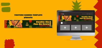 Delicious Traditional Pizzeria YouTube Banner – Free Download
