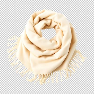 Cream Cotton Cashmere Scarf PNG – Free Download