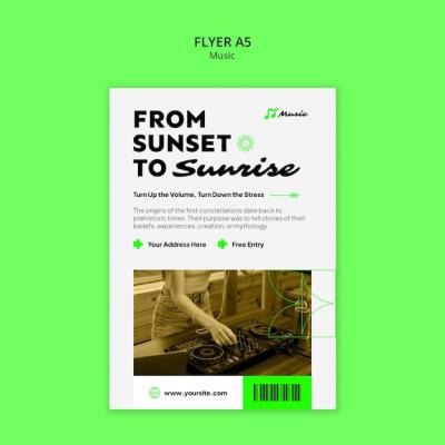 Music Poster Template Design – Free Download