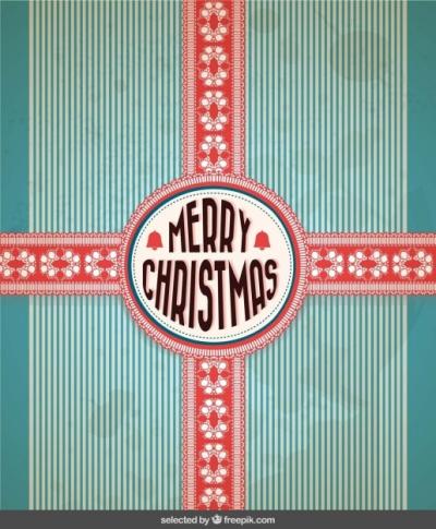 Christmas Card in Scrapbook Style – Free Download