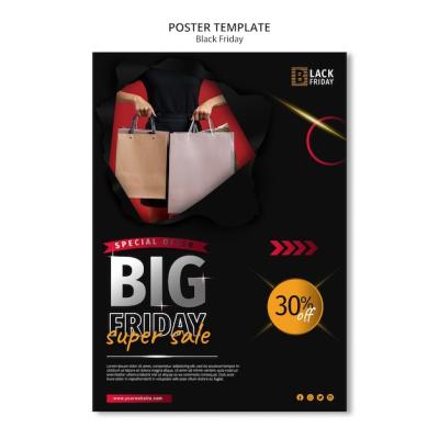 Black Friday Concept Poster Template – Free Download