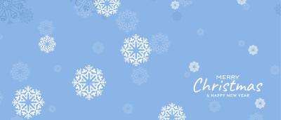 Merry Christmas Festival Snowflakes in Soft Colors – Free Download