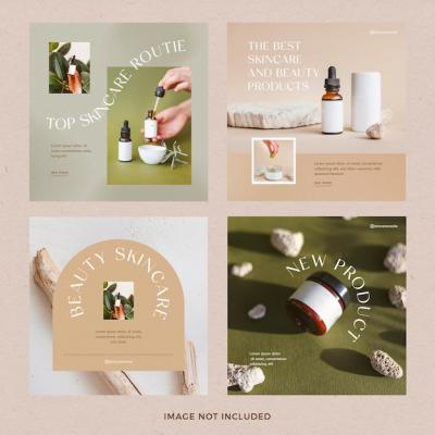 Stunning Beauty Product Instagram Post Set – Free Download