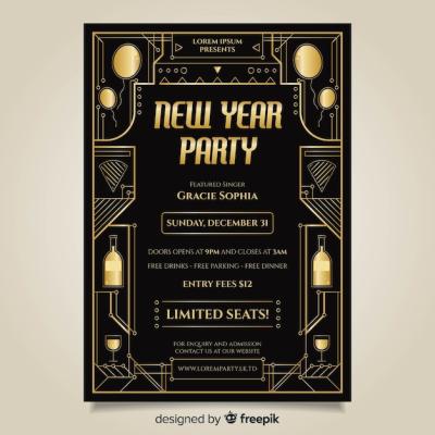 New Year Party Flyer – Free Download