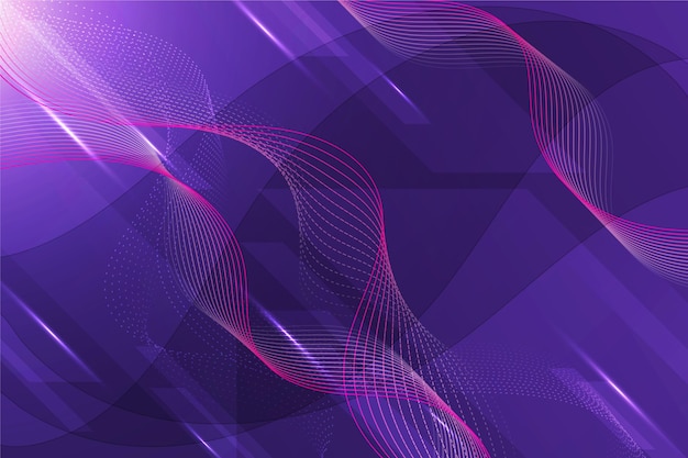 Gradient Technology Wavy Lines Background – Free Download