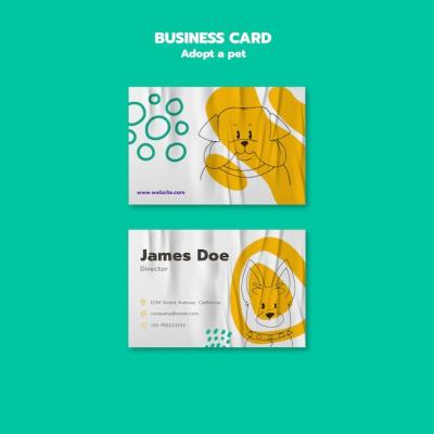 Adopt a Pet Business Card Template – Free Download