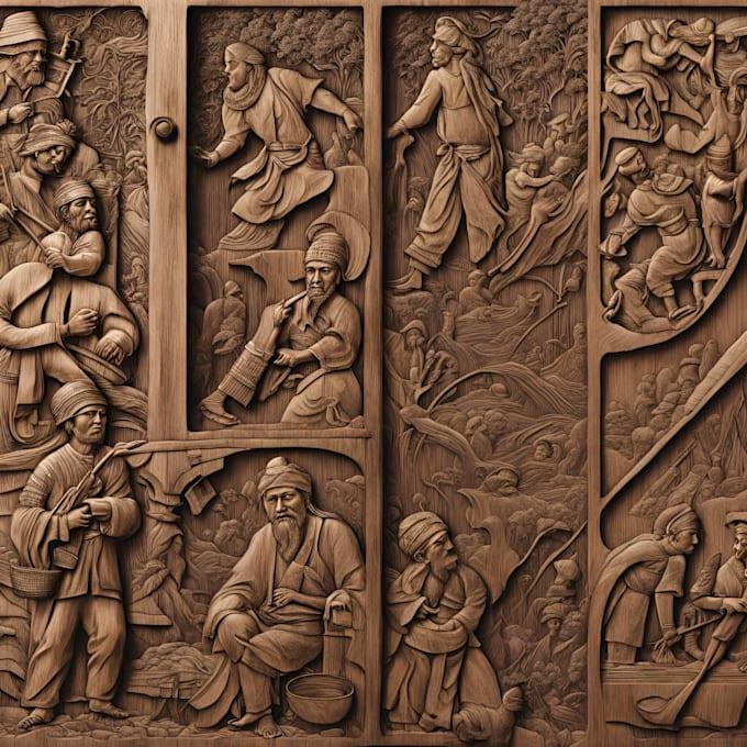 I Will Design Image to 3D Printable File for CNC Engraving
