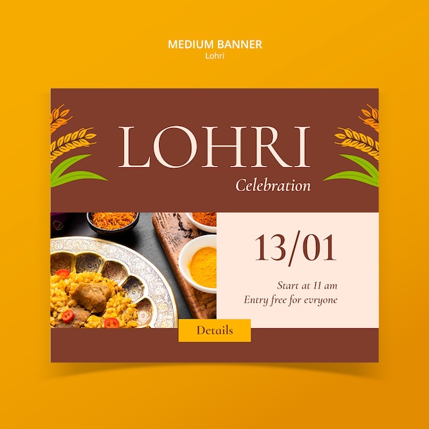 Lohri Festival Celebration Template – Free Download