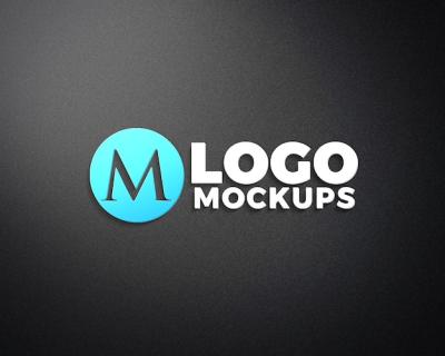Realistic 3D Logo Mockups for Free Download