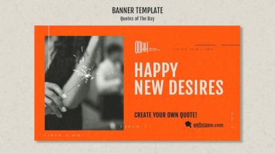 Quote of the Day Banner Template – Free Download