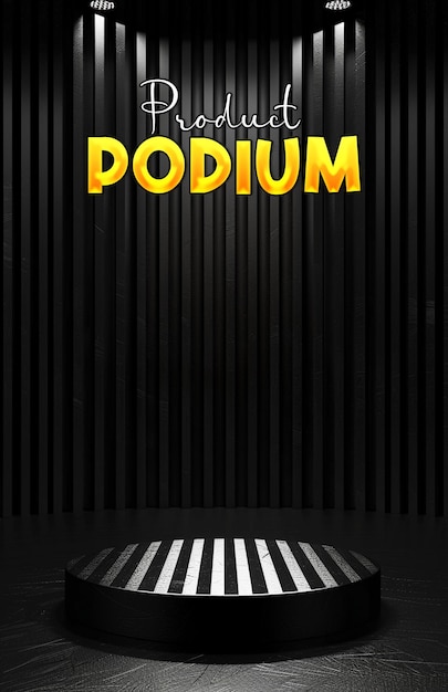 Abstract Background with Product Podium for Poster Design – Free Download