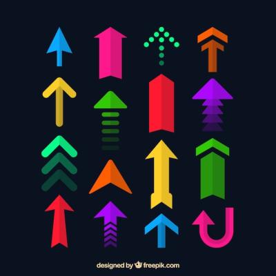 Colorful Modern Arrows Vector Templates – Free Download
