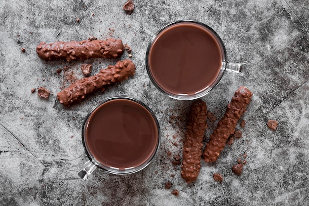 Delicious Flat Lay Chocolate Arrangement – Free Stock Photo for Download